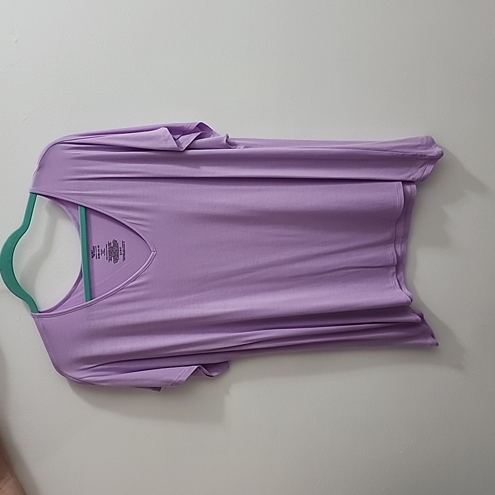 V-Neck Purple Shirt